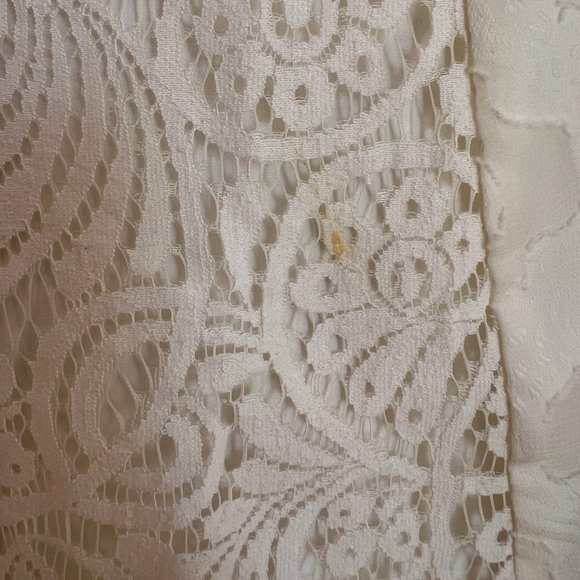 Anthropologie White Lace Babydoll Midi dress - Picture 9 of 9